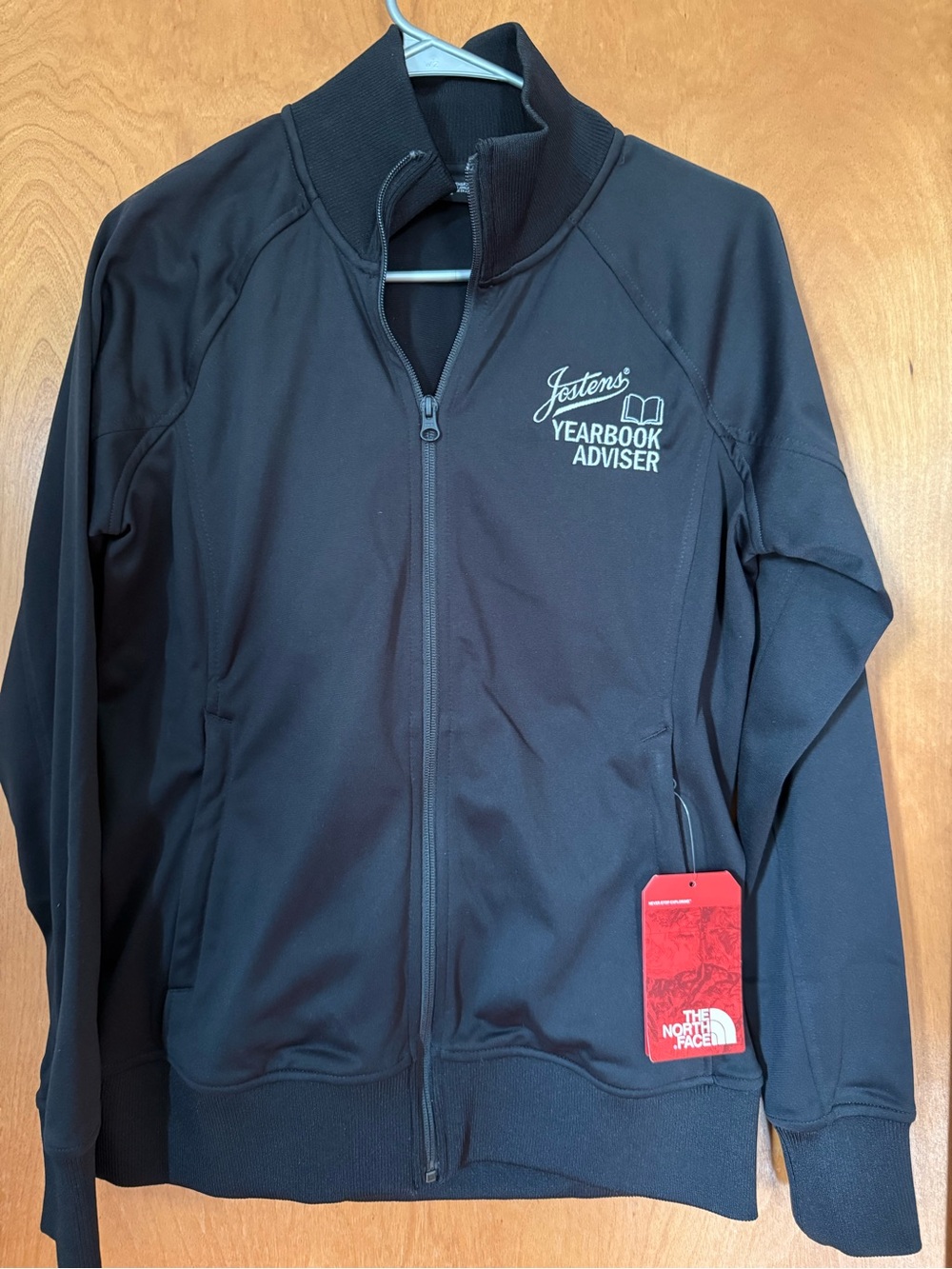 The North Face Black Women's Zip Jacket “Yearbook Adviser” Embroidered
